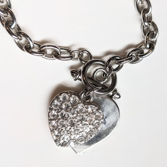 Pinkstix Silver Chain Bracelet with Hearts - Picture 4 of 13